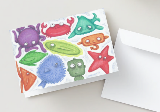 Carte de souhait - Dans mon bocal il y a...