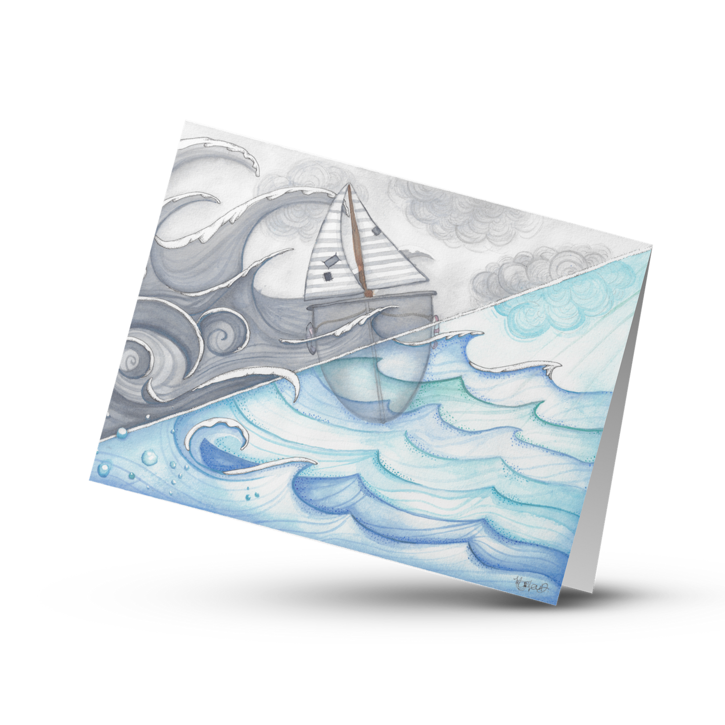 Carte de souhait 5X7 pouces vierge
