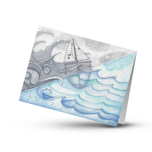 Carte de souhait 5X7 pouces vierge